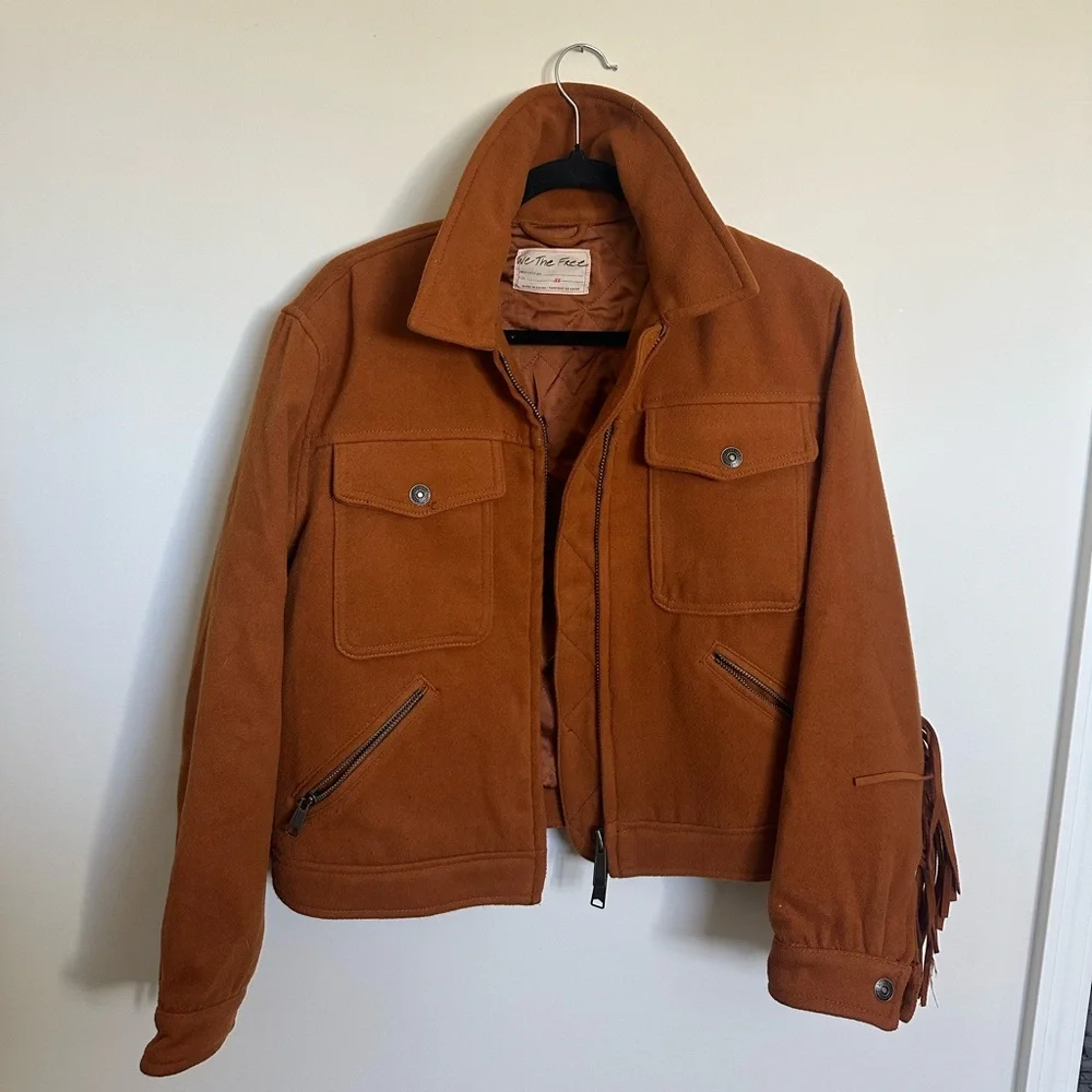 Free People Phoenix Fringe Jacket Size XS - Picture 3 of 7